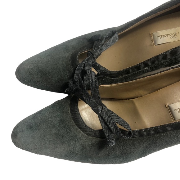 Carriage Court Gray Suede Heels - Picture 9 of 12